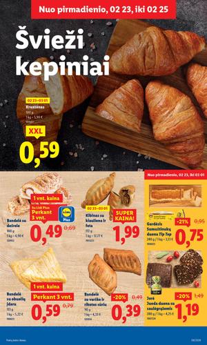 LIDL maisto akcijų leidinys nuo vasario 23 d.