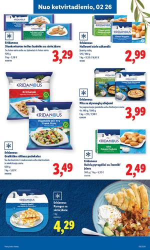 LIDL maisto akcijų leidinys nuo vasario 23 d.