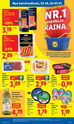 LIDL maisto akcijų leidinys nuo vasario 23 d.