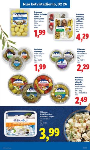 LIDL maisto akcijų leidinys nuo vasario 23 d.