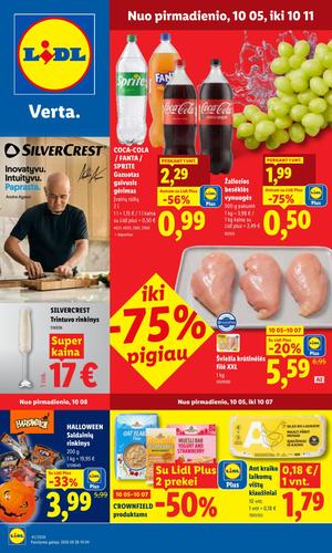 LIDL maisto akcijų leidinys nuo spalio 5 d.
