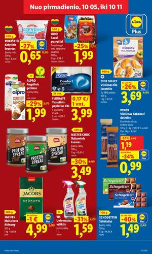 LIDL maisto akcijų leidinys nuo spalio 5 d.