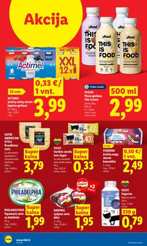 LIDL maisto akcijų leidinys nuo spalio 5 d.