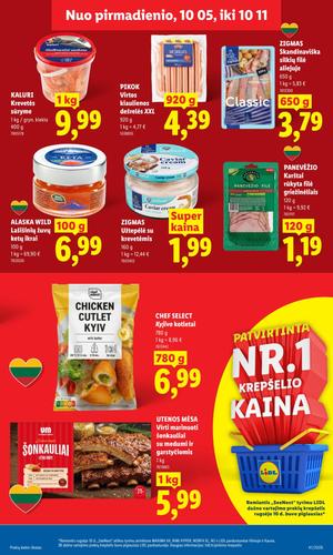 LIDL maisto akcijų leidinys nuo spalio 5 d.