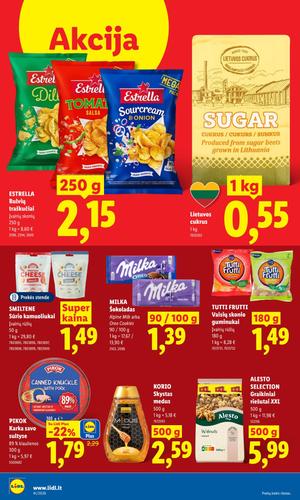 LIDL maisto akcijų leidinys nuo spalio 5 d.