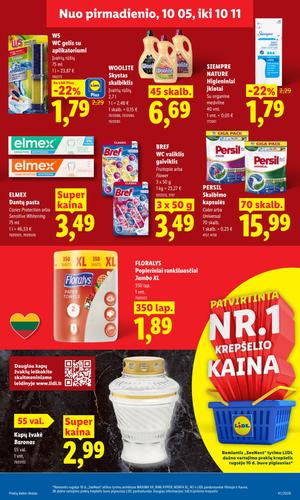 LIDL maisto akcijų leidinys nuo spalio 5 d.