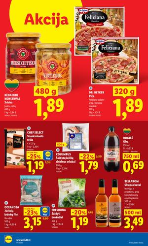 LIDL maisto akcijų leidinys nuo spalio 5 d.