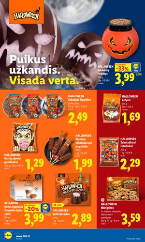LIDL maisto akcijų leidinys nuo spalio 5 d.