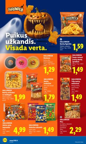 LIDL maisto akcijų leidinys nuo spalio 5 d.