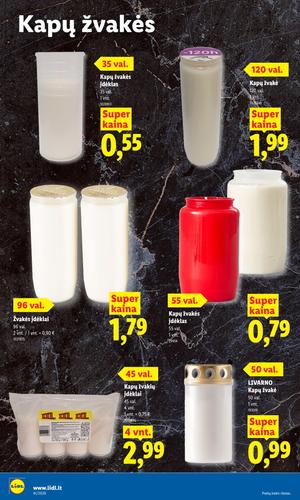 LIDL maisto akcijų leidinys nuo spalio 5 d.