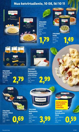 LIDL maisto akcijų leidinys nuo spalio 5 d.