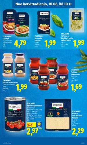 LIDL maisto akcijų leidinys nuo spalio 5 d.