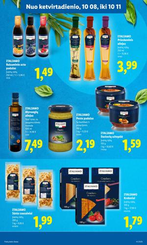 LIDL maisto akcijų leidinys nuo spalio 5 d.
