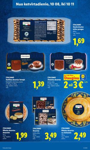 LIDL maisto akcijų leidinys nuo spalio 5 d.