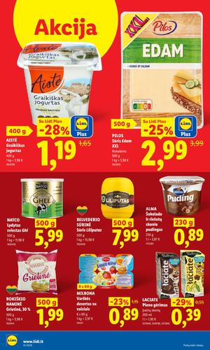 LIDL maisto akcijų leidinys nuo spalio 5 d.
