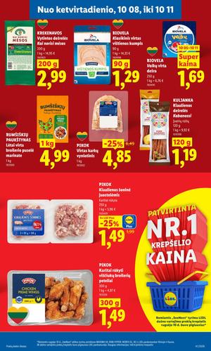 LIDL maisto akcijų leidinys nuo spalio 5 d.
