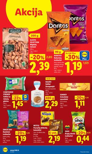 LIDL maisto akcijų leidinys nuo spalio 5 d.