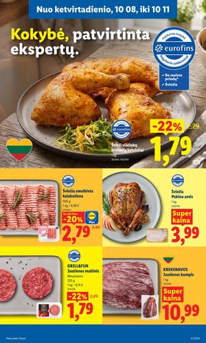 LIDL maisto akcijų leidinys nuo spalio 5 d.