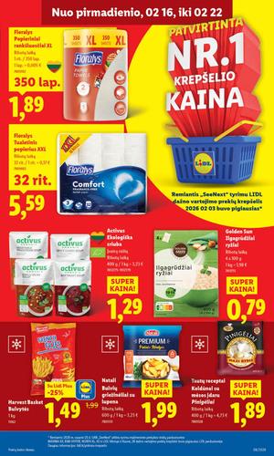 LIDL maisto akcijų leidinys nuo vasario 16 d.