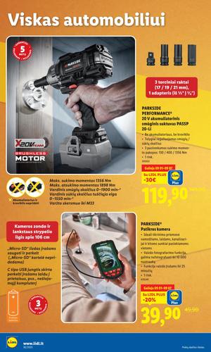 LIDL ne maisto prekių leidinys nuo rugsėjo 1 d.
