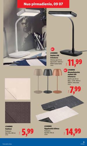 LIDL ne maisto prekių leidinys nuo rugsėjo 7 d.