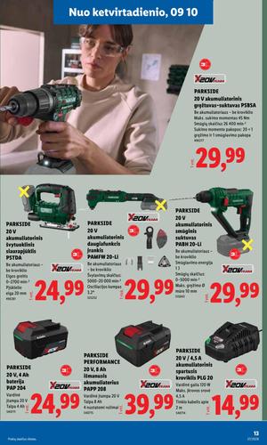 LIDL ne maisto prekių leidinys nuo rugsėjo 7 d.