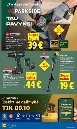 LIDL ne maisto prekių leidinys nuo rugsėjo 7 d.