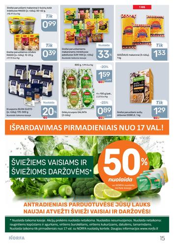 NORFA akcijų leidinys Nr. 9 nuo balandžio 30 d.