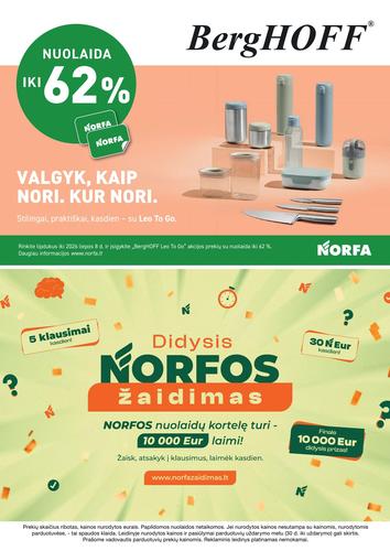 NORFA akcijų leidinys Nr. 9 nuo balandžio 30 d.