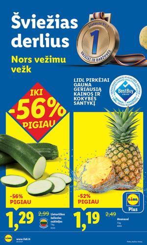 LIDL maisto akcijų leidinys nuo liepos 14 d.
