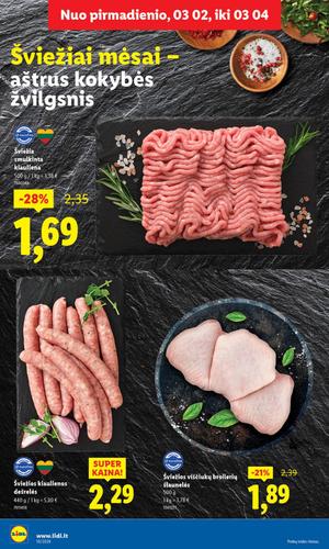 LIDL maisto akcijų leidinys nuo kovo 2 d.