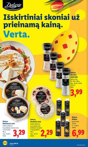 LIDL maisto akcijų leidinys nuo kovo 2 d.
