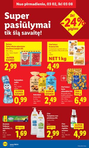 LIDL maisto akcijų leidinys nuo kovo 2 d.