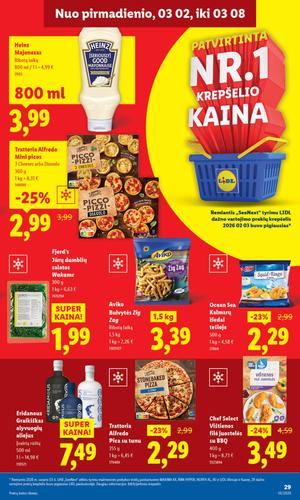 LIDL maisto akcijų leidinys nuo kovo 2 d.