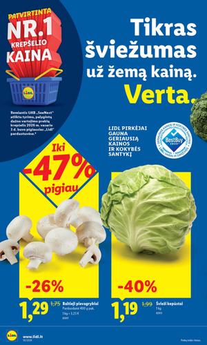 LIDL maisto akcijų leidinys nuo kovo 2 d.