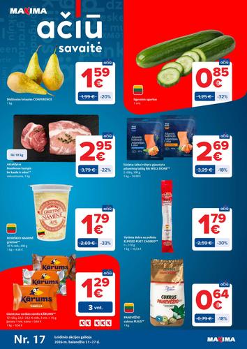 MAXIMA akcijų leidinys Nr. 17 nuo balandžio 21 d.