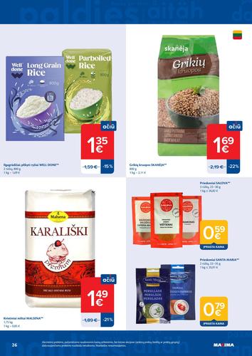 MAXIMA akcijų leidinys Nr. 17 nuo balandžio 21 d.