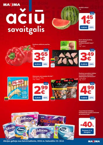 MAXIMA akcijų leidinys Nr. 17 nuo balandžio 21 d.