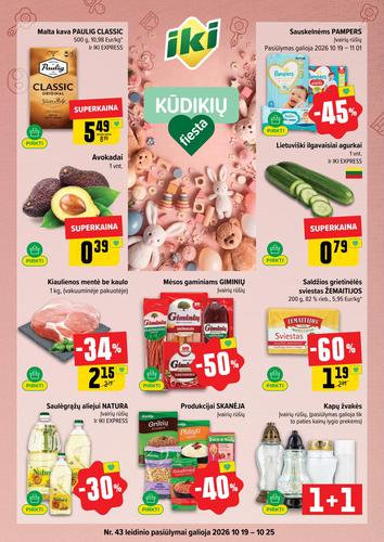 IKI akcijų leidinys Nr. 43 nuo spalio 19 d.