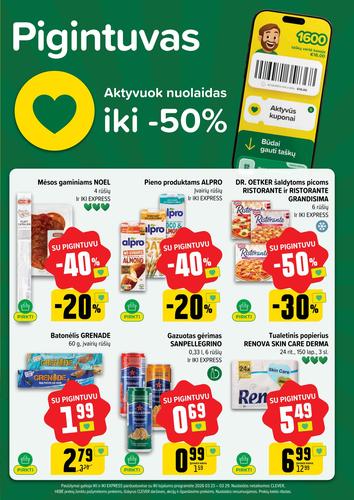 IKI akcijų leidinys "IKI Kainų leidinys Nr. 13" nuo kovo 23 d.