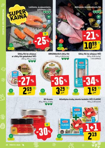 IKI akcijų leidinys "IKI Kainų leidinys Nr. 13" nuo kovo 23 d.