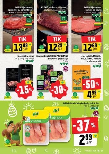 IKI akcijų leidinys "IKI Kainų leidinys Nr. 13" nuo kovo 23 d.