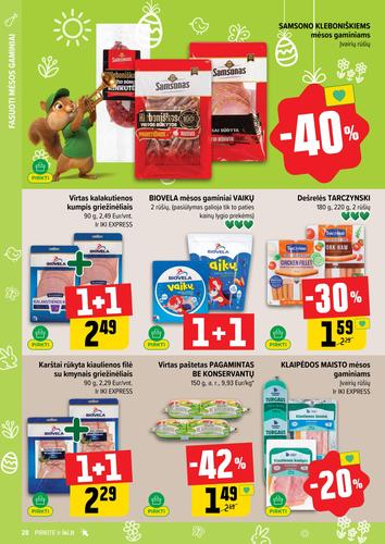 IKI akcijų leidinys "IKI Kainų leidinys Nr. 13" nuo kovo 23 d.