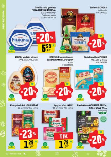 IKI akcijų leidinys "IKI Kainų leidinys Nr. 13" nuo kovo 23 d.