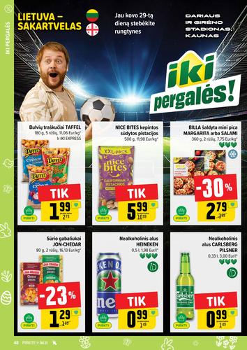 IKI akcijų leidinys "IKI Kainų leidinys Nr. 13" nuo kovo 23 d.