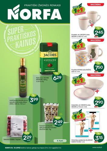 NORFA akcijų leidinys Nr. 16 nuo liepos 24 d.