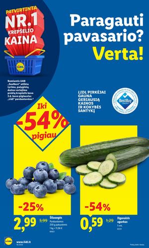 LIDL maisto akcijų leidinys nuo balandžio 13 d.