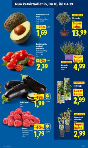 LIDL maisto akcijų leidinys nuo balandžio 13 d.