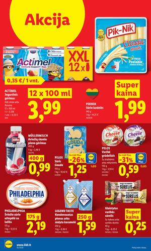 LIDL maisto akcijų leidinys nuo rugpjūčio 24 d.