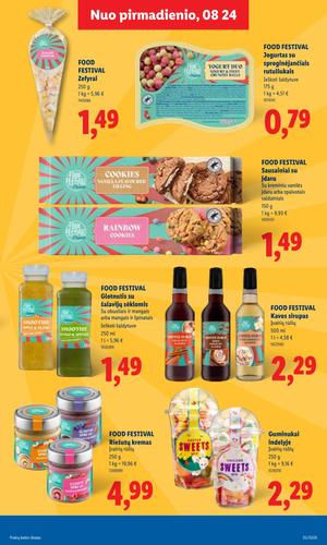 LIDL maisto akcijų leidinys nuo rugpjūčio 24 d.